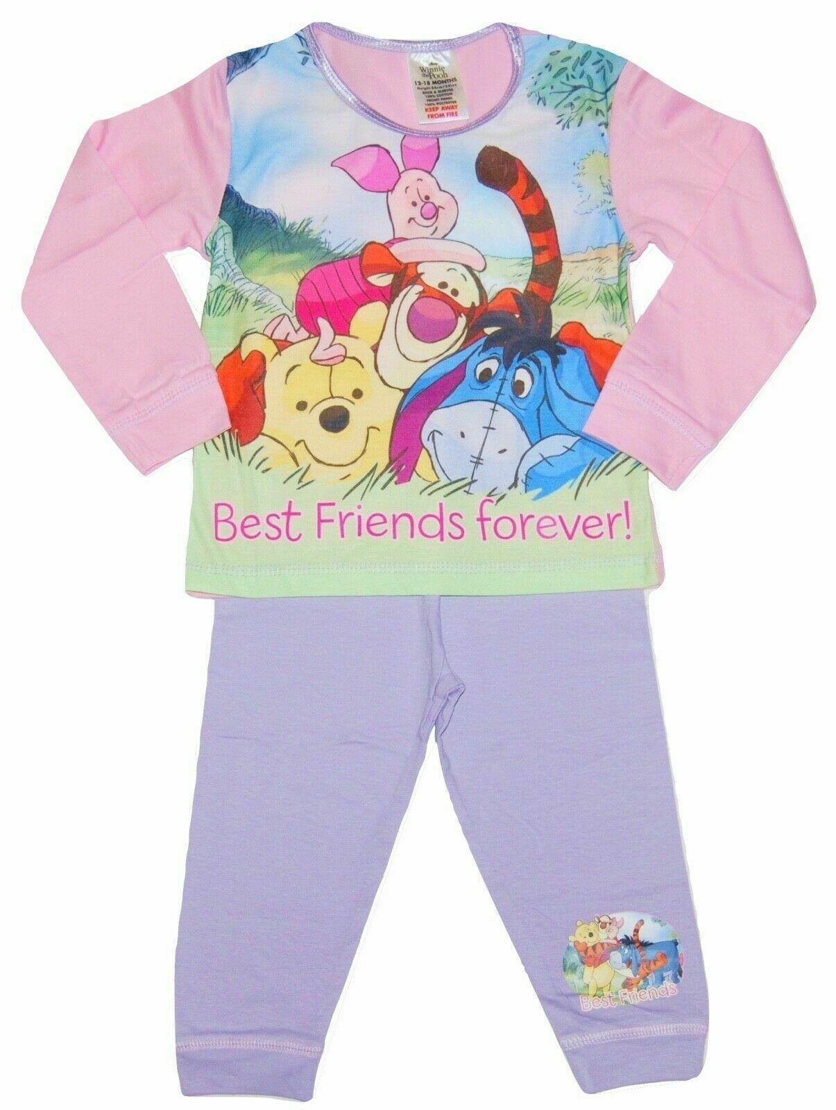 Kids Girls Character Pajamas Disney Pjs Set 210 Years eBay