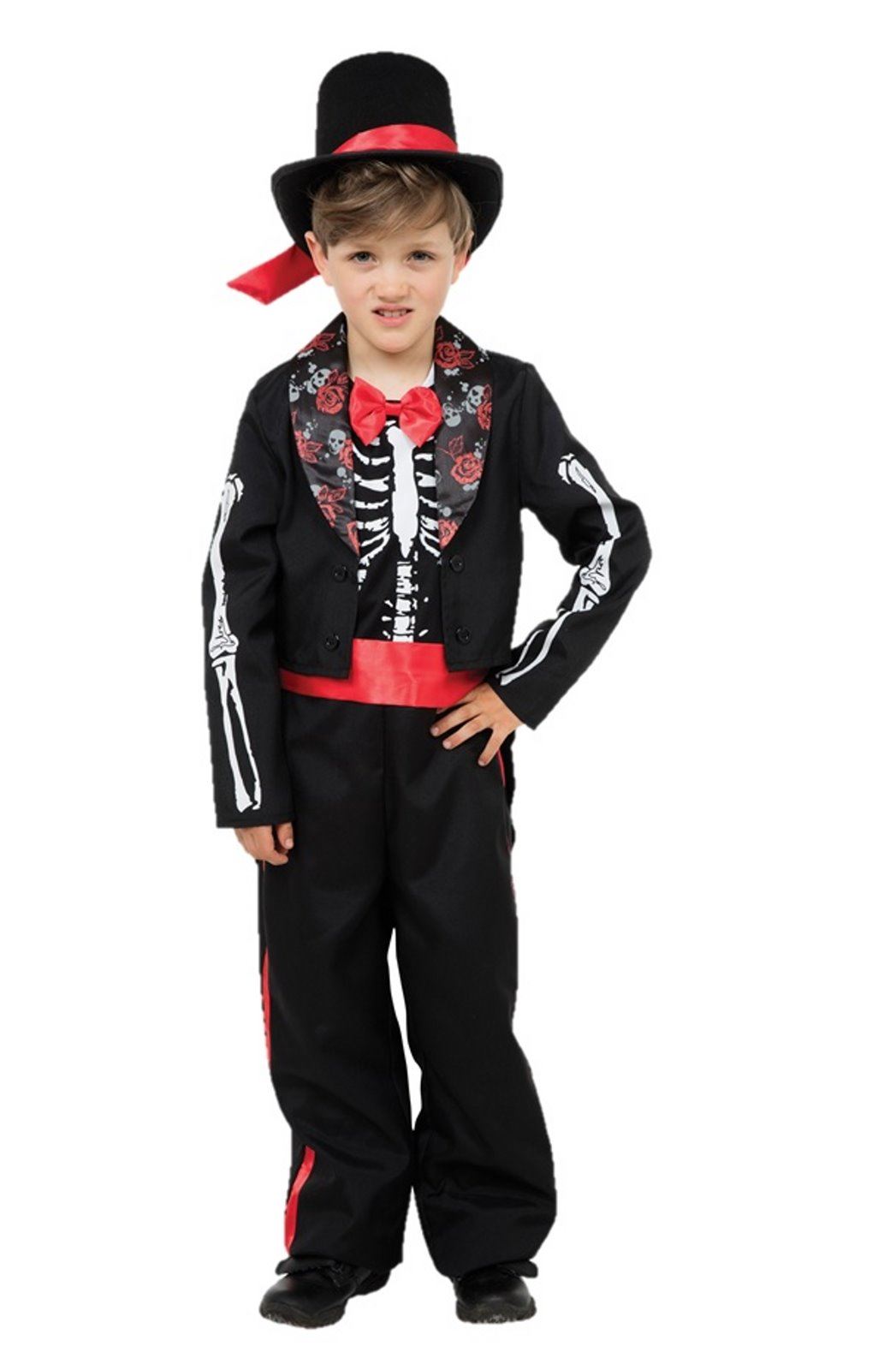 Boys Halloween Fancy Dress Day Of The Dead Outfit Costume Spooky Large 5051090075862 eBay