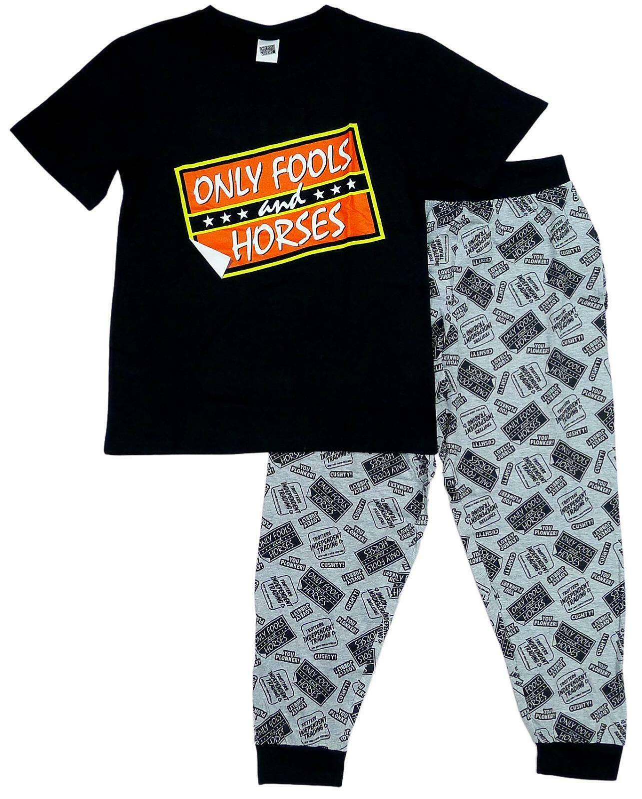 Para Hombre sólo los TONTOS \u0026 CABALLOS Pijamas Ropa de Dormir Regalo Talla  S-XL Padres Día | eBay