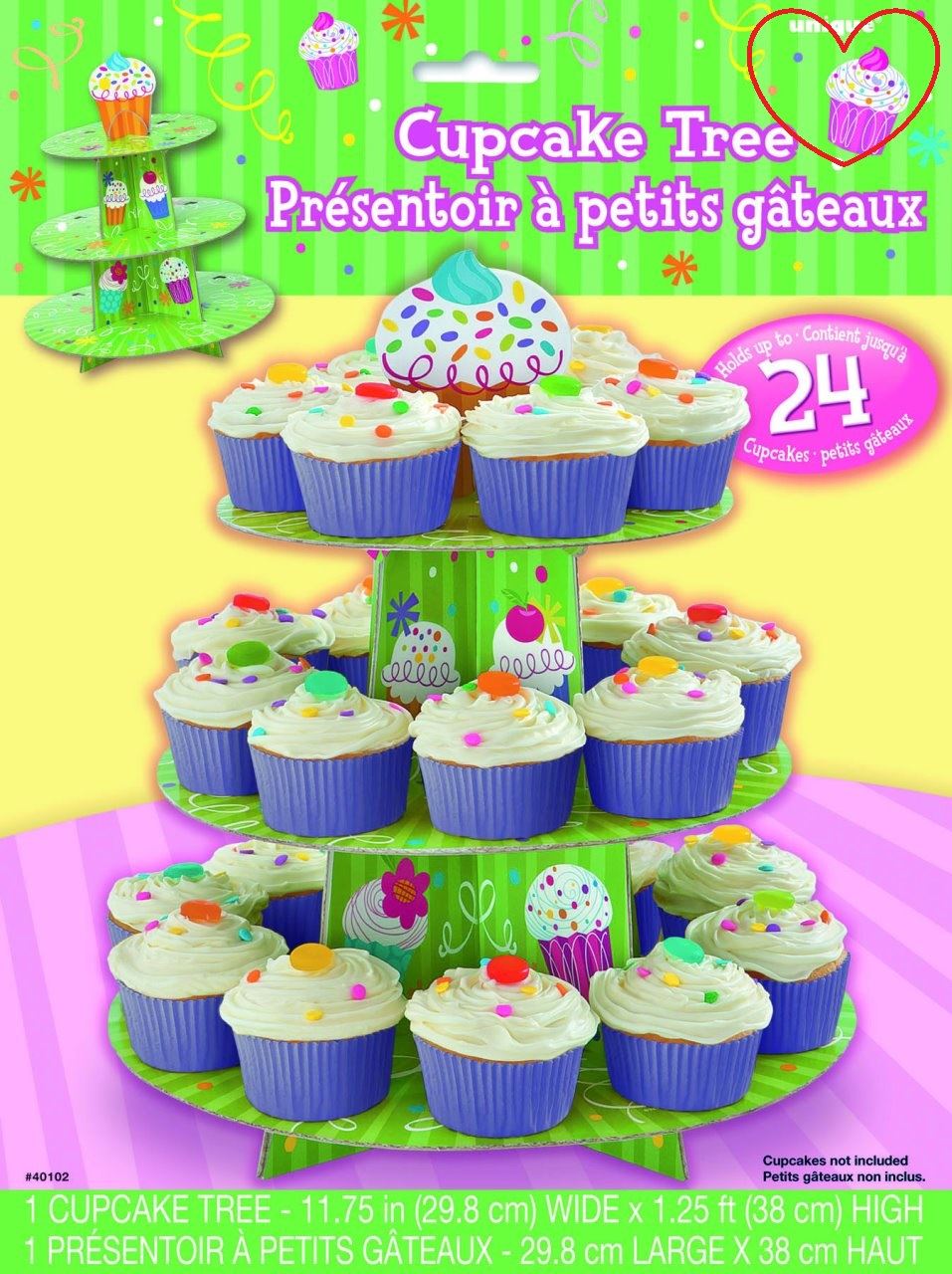 3 Tier Cup Cake Tree Stand dessert Baby Shower Display Décoration