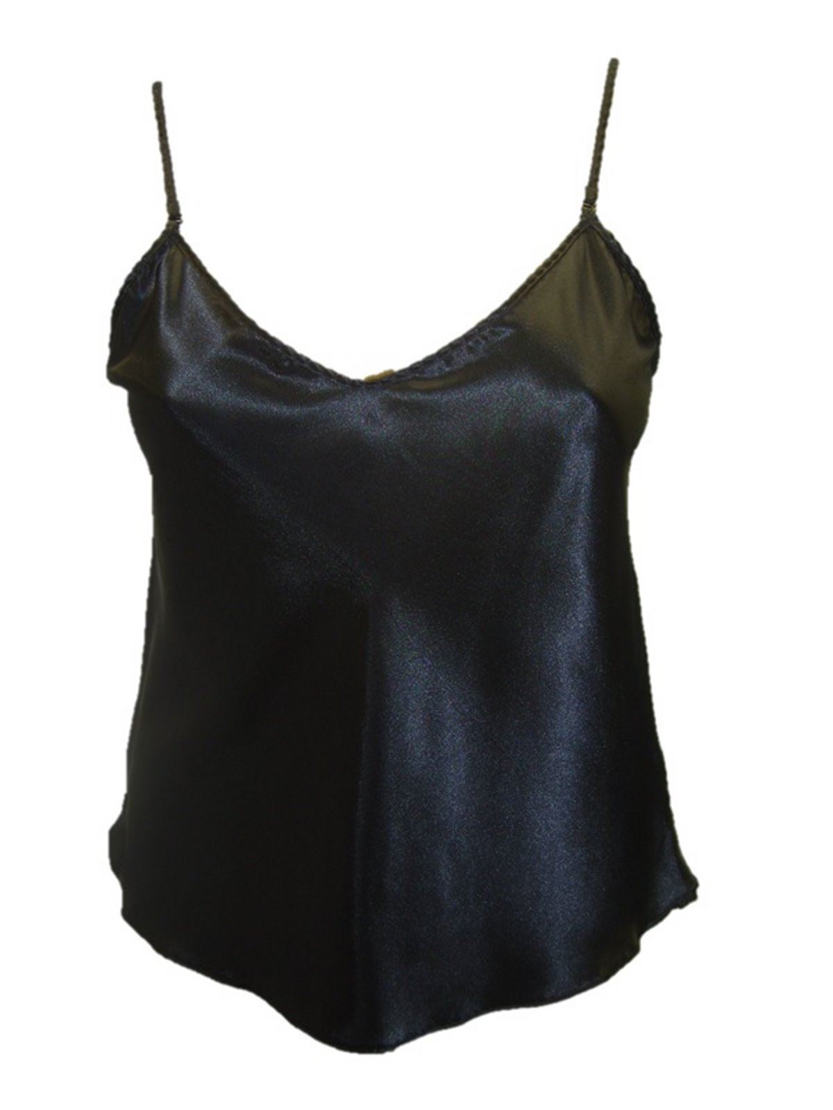 ladies womens satin camisole top vest cami lingerie plus size 8 - 26 - Picture 4 of 21