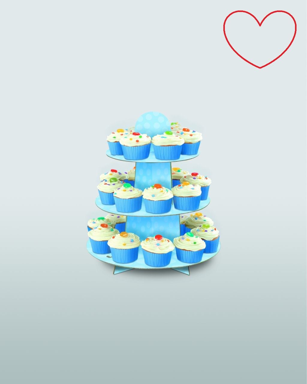 3 Tier Cup Cake Tree Stand dessert Baby Shower Display Décoration