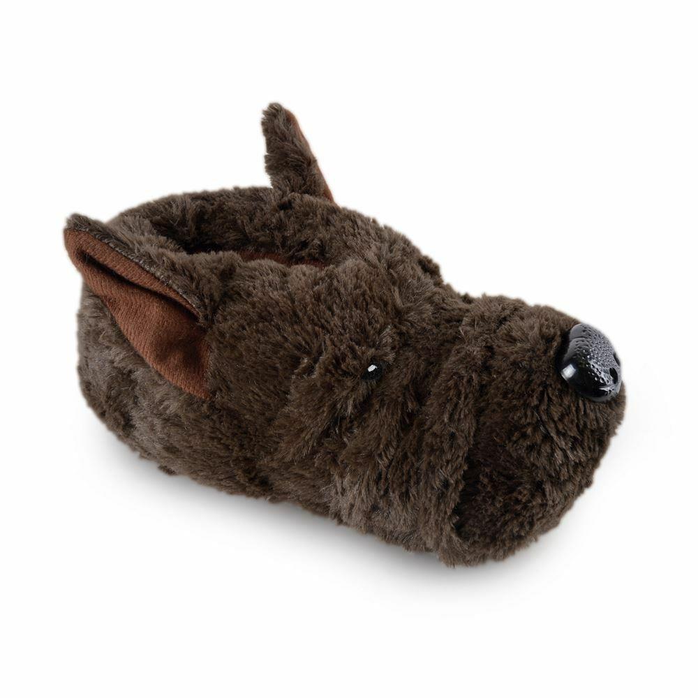 Slumberzzz Girls Novelty 3D Leopard Print Feet Slippers