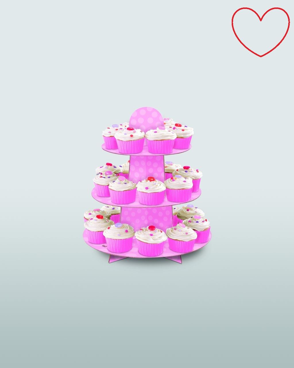 3 Tier Cup Cake Tree Stand dessert Baby Shower Display Décoration