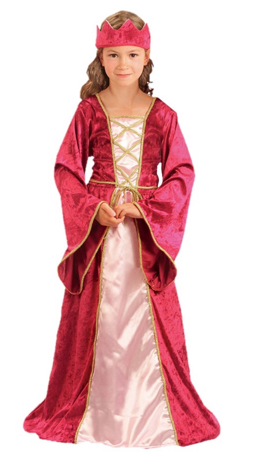 Renaissance Queen Children's Costume Medieval Fancy Dress Outfit