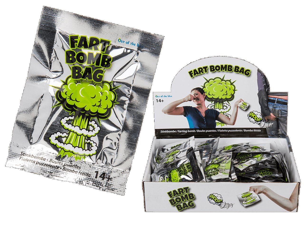 5x Fart Bomb Bags STINK BOMBS Fun Boom Party Bag Filler Jokes Pranks Magic Joke