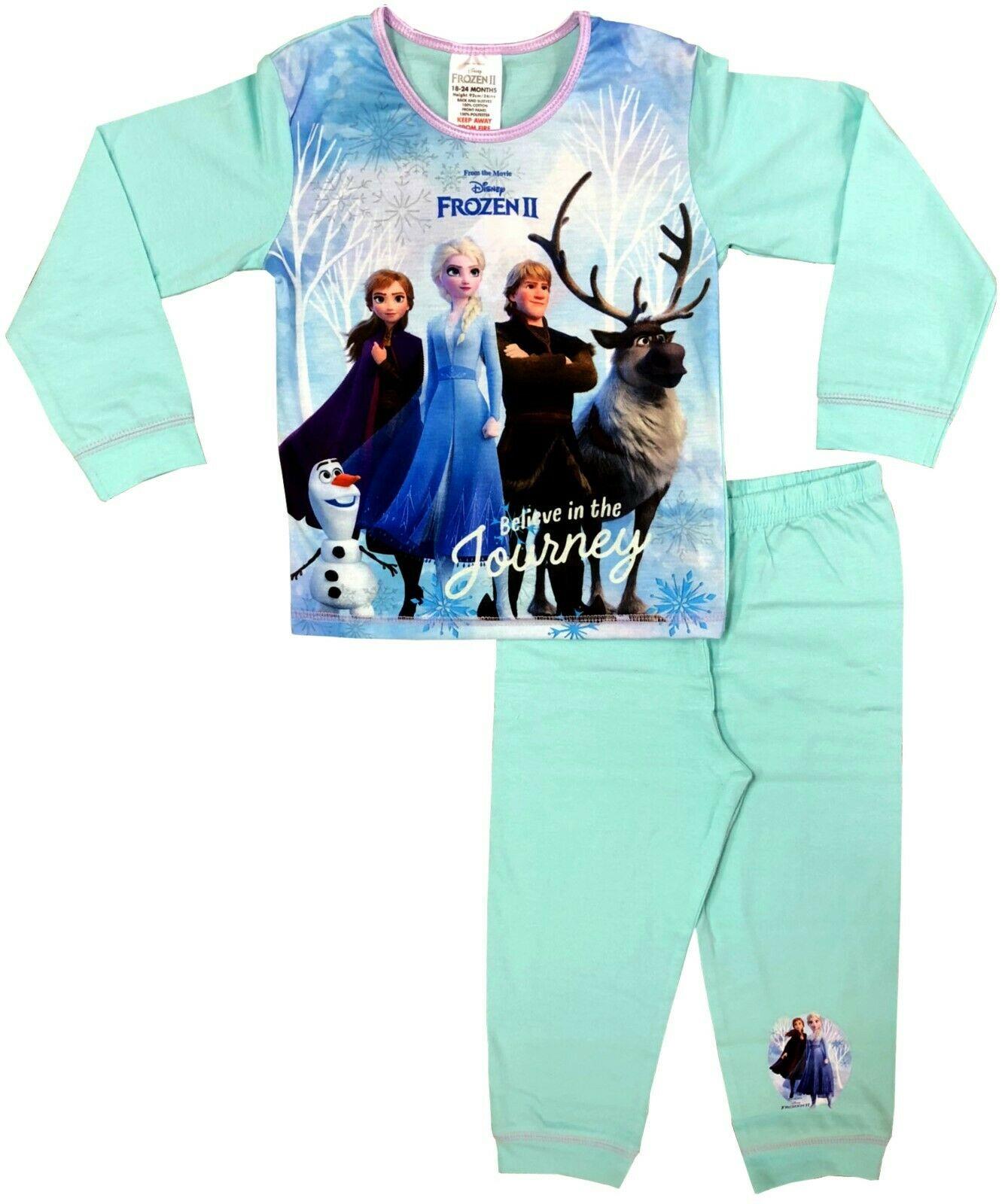 Girls Character Pajamas Disney Kids Pjs Set 210 Years eBay