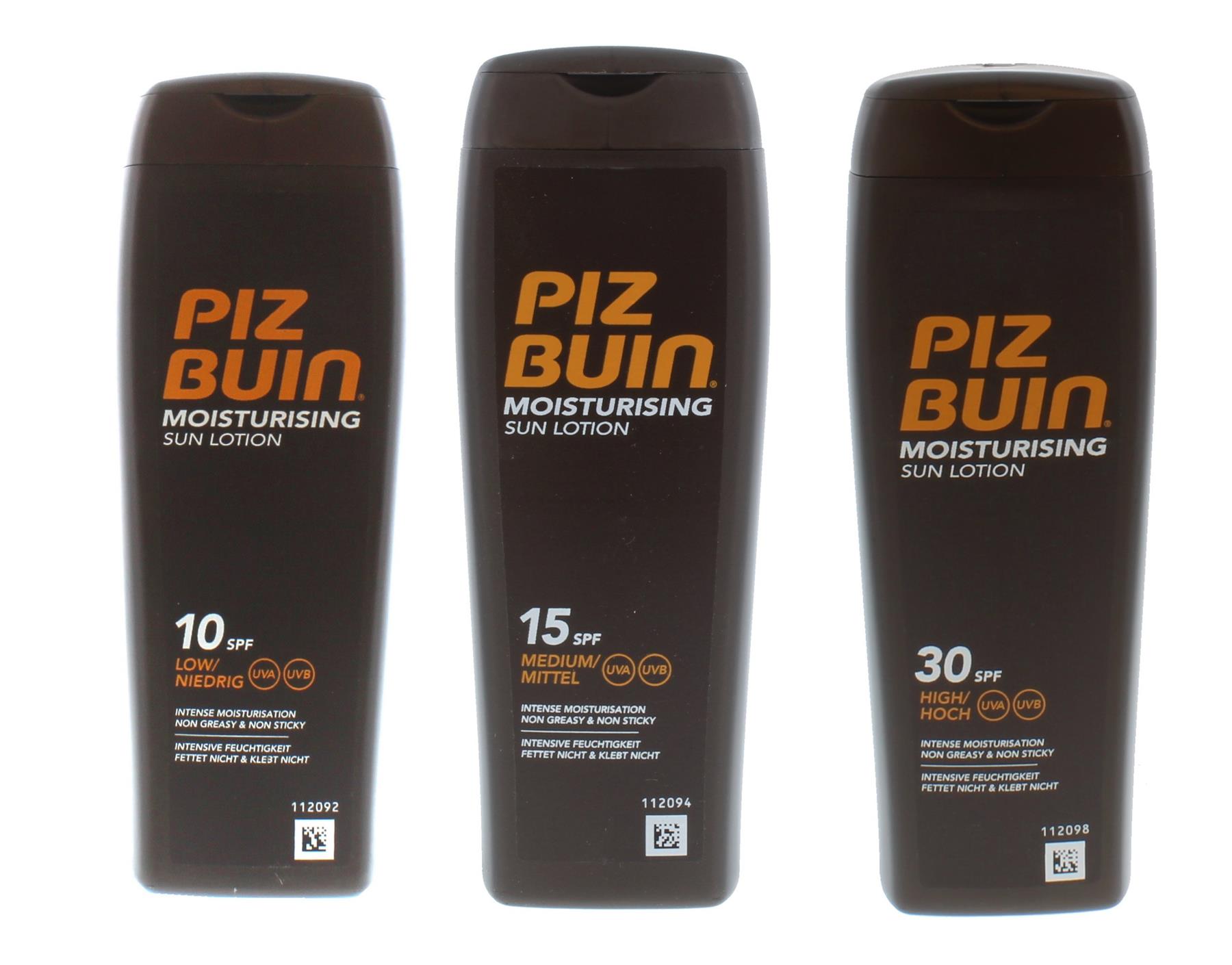 piz buin moisturising sun lotion