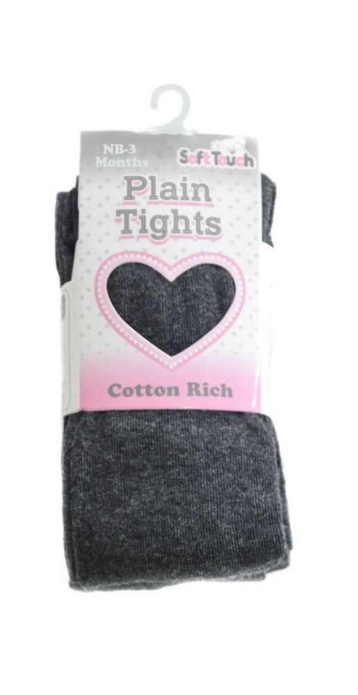 Baby Girls Grey Pantyhose Toddler Soft Cotton Tights