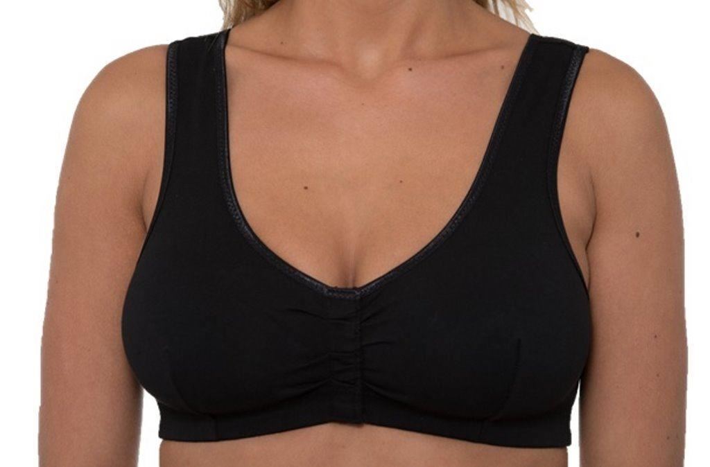 Soutien-gorge agrafé devant Les soutiens-gorge sans armature sont plus souples et offrent plus de confort, car les armatures peuvent parfois pincer la peau ou causer un certain inconfort. Les soutiens-gorge sans armature sont faits en tissus extensibles pour assurer un soutien et un maintien parfaitement ajusté et .