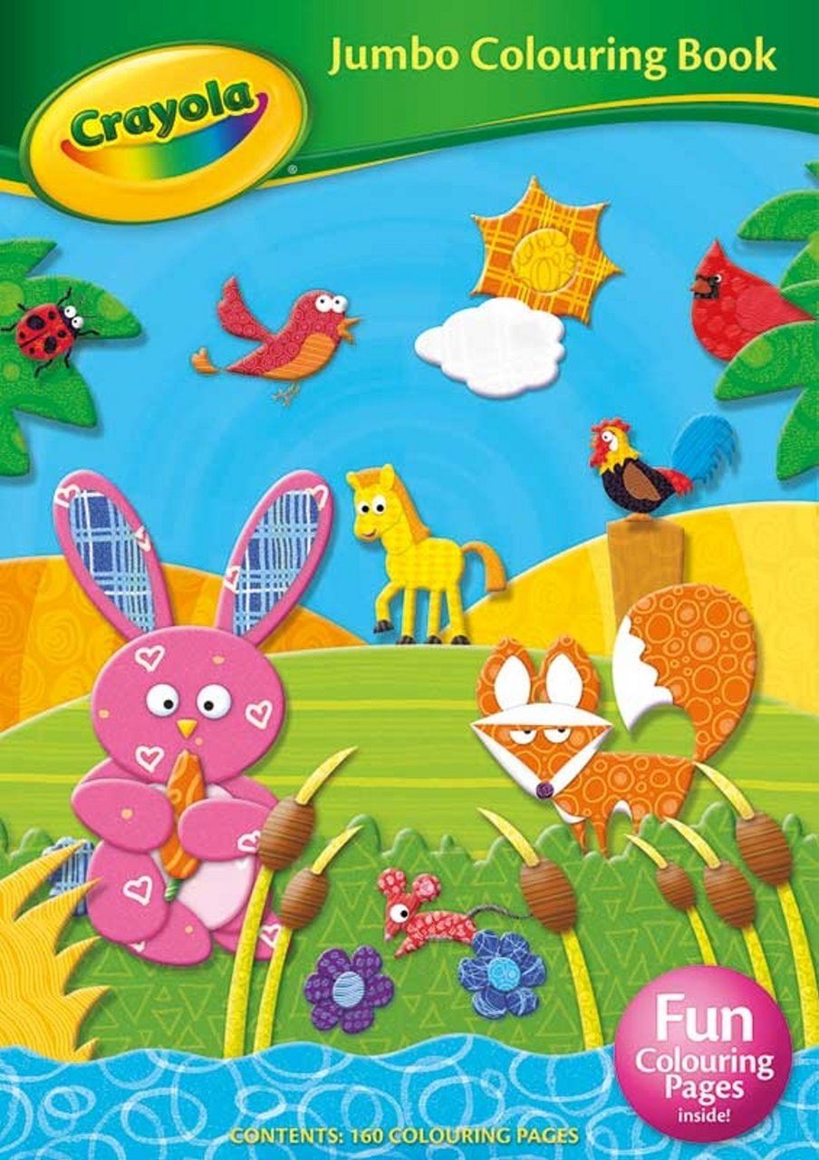 Details About Jumbo Colouring Book Crayola A4 Crafts Colour 160 Pages Gift - 