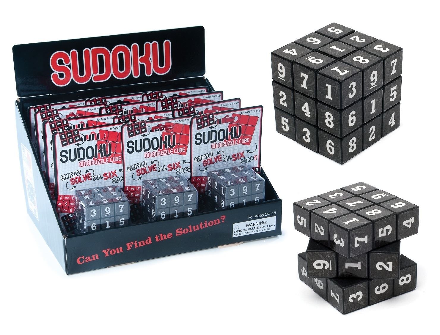 Sudoku Cube Puzzle Brainteaser Number Game Suduko Birthday Chrismas