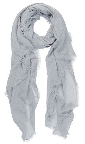 Cotton Blend Chic Ladies Crinkle Distressed Scarves Wrap Scarf /Fringed Edges - Picture 11 of 28
