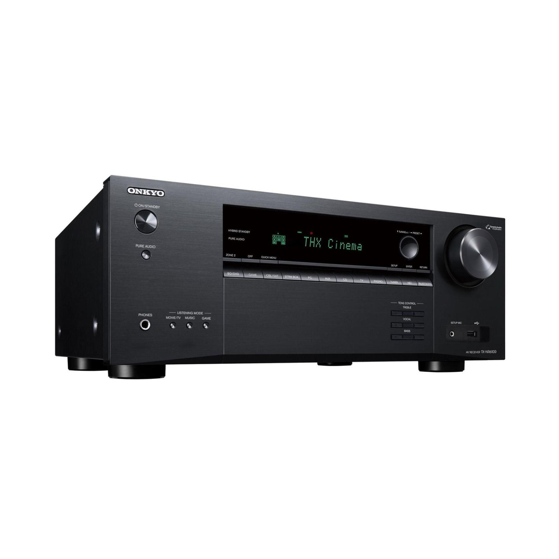 Onkyo TX-NR6100 - 7.2 - Ch Smart 8K AV Receiver w/ Wi-Fi, BT and