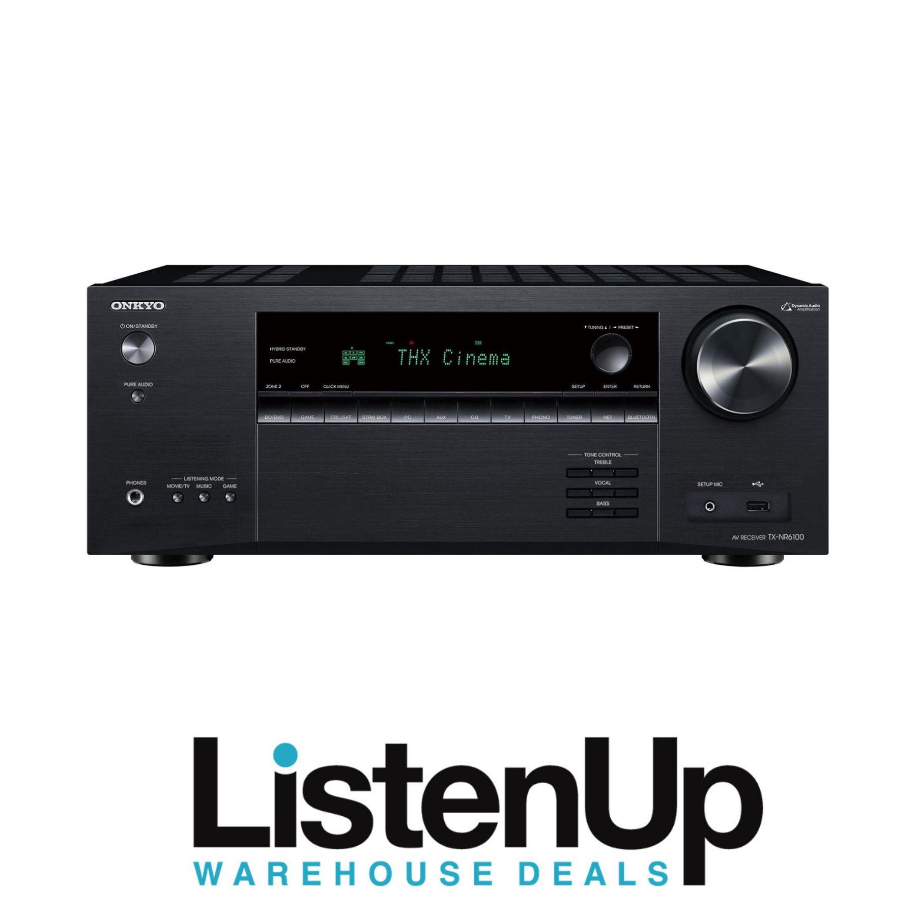 Onkyo TX-NR6100 - 7.2 - Ch Smart 8K AV Receiver w/ Wi-Fi, BT and