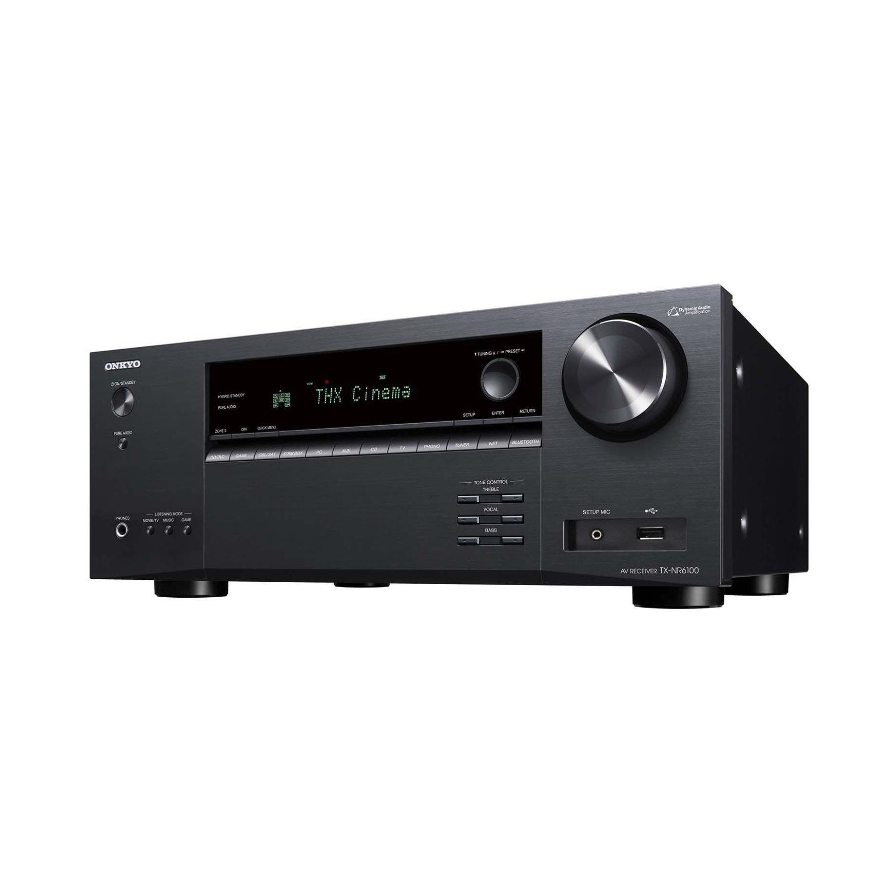 Onkyo TX-NR6100 - 7.2 - Ch Smart 8K AV Receiver w/ Wi-Fi, BT and