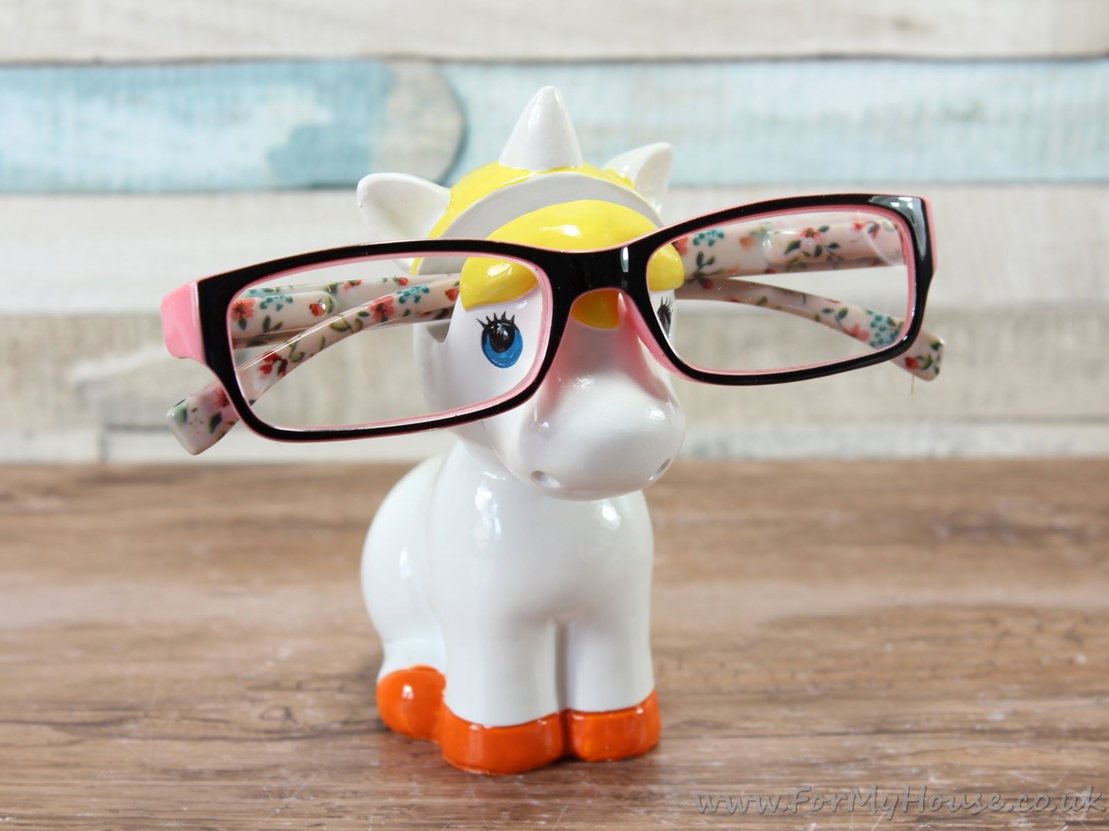 Unicorn nose glasses holder sunglasses spectacle stand pink yellow or