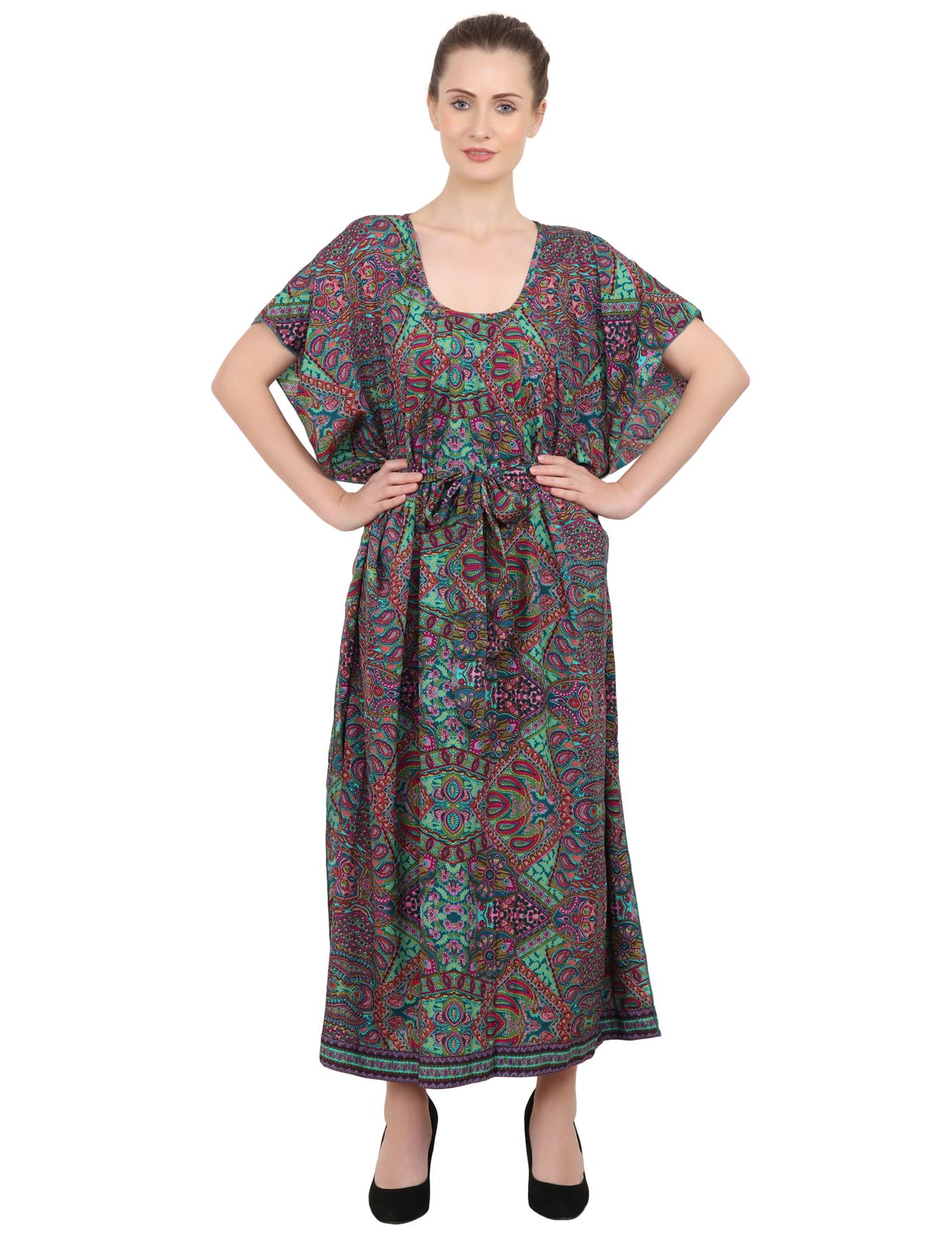 Ethnic Inspired Prints Women's Kaftan Dresses - One Size | eBay