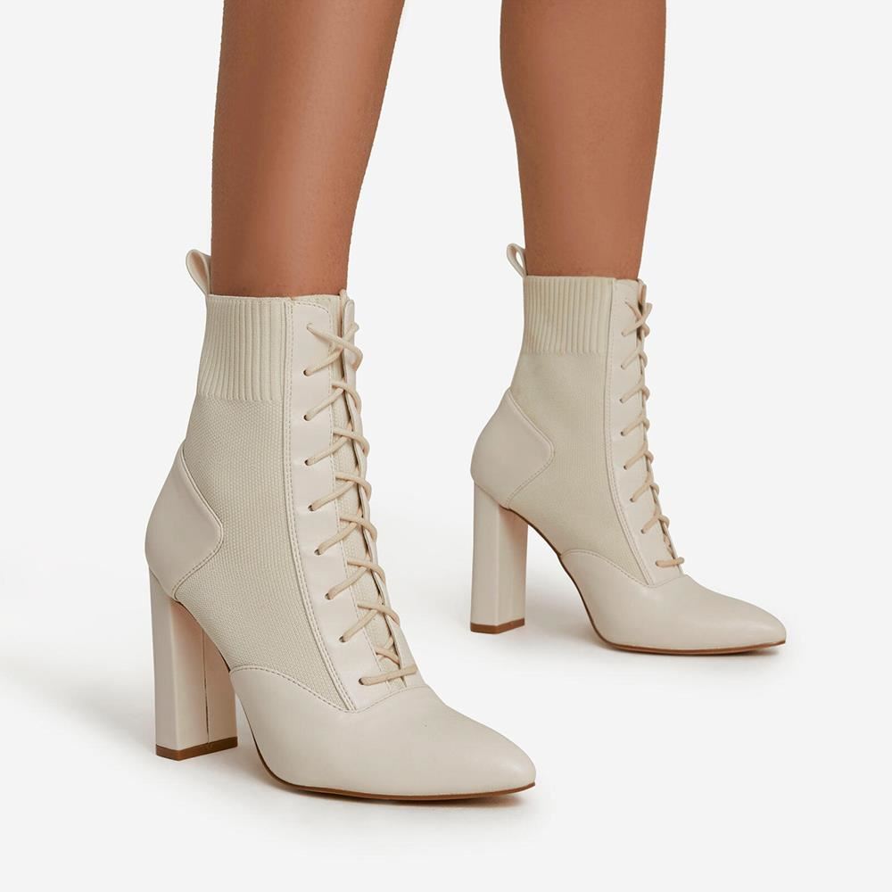 Women Block Heel Ankle Boots Ladies 
