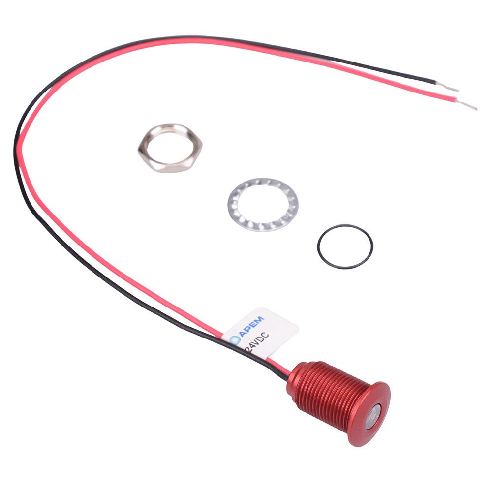 Q10F5ARXXSR24E Superhelle rote 10-mm-24-VDC-LED-Panel-Anzeige IP67 APEM