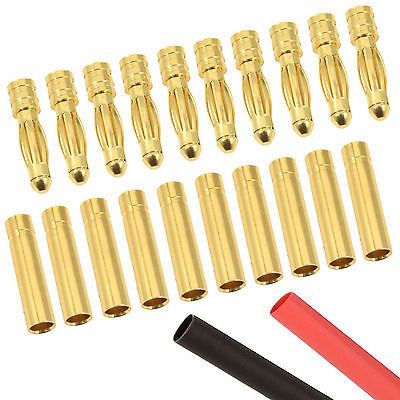 Youme Power 20 Paia Spina per connettore Banana Oro Bullet 4mm per Batteria RC Lipo