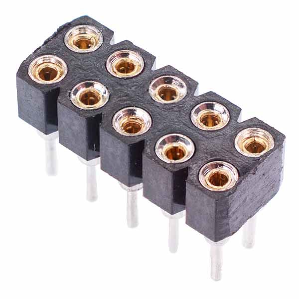 4 to 80 Pin Double Row Turned Pin Socket Connector 2.54mm