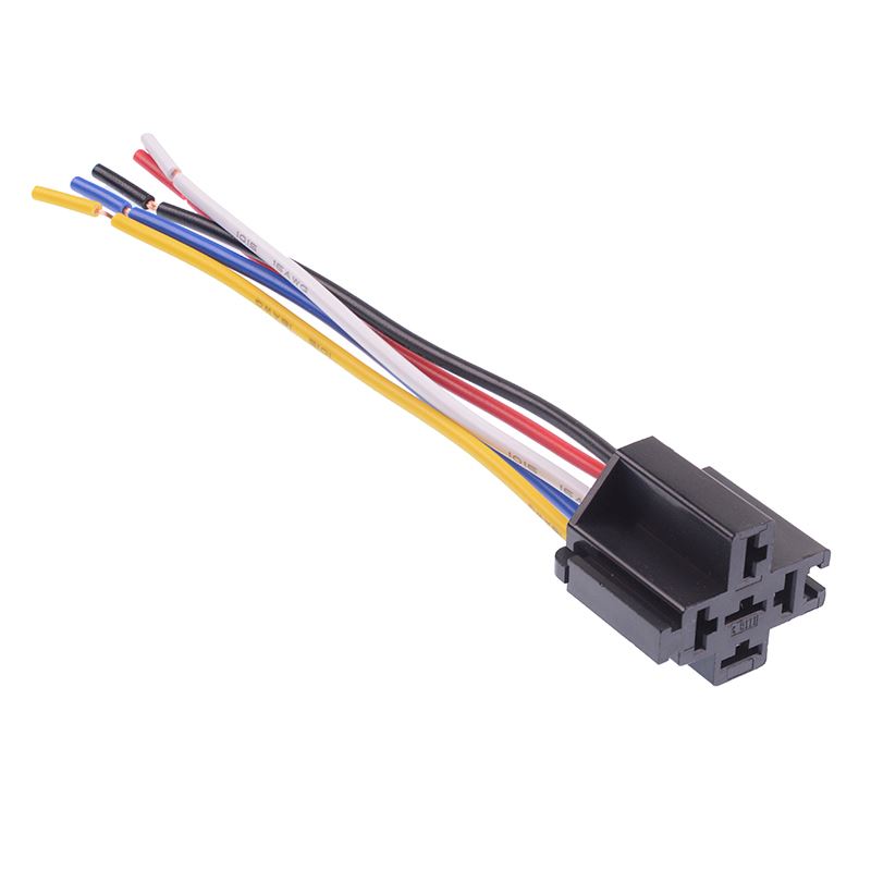 Prewired 5-Pin Automotive Relay Socket Holder