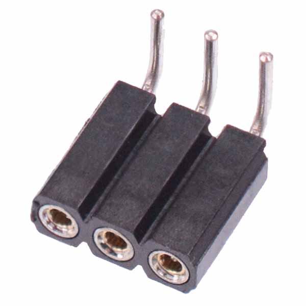 3 to 40 Pin SIL Turned Pin Right Angle Socket Connector 2.54mm - Produktbild 1