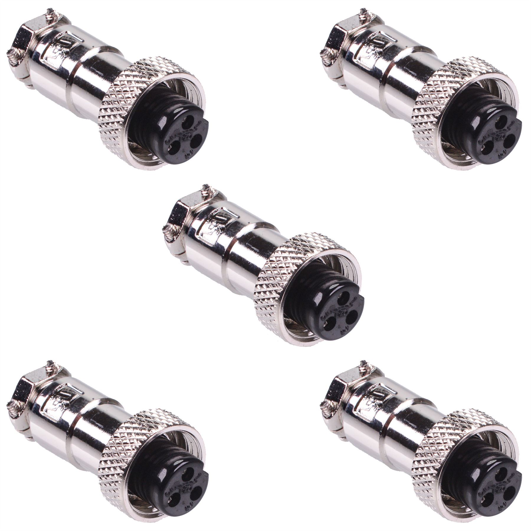 M12 Aviation Metal Circular Connector Plug Socket Male Female 2 3 4 5 Way - Picture 8 of 49