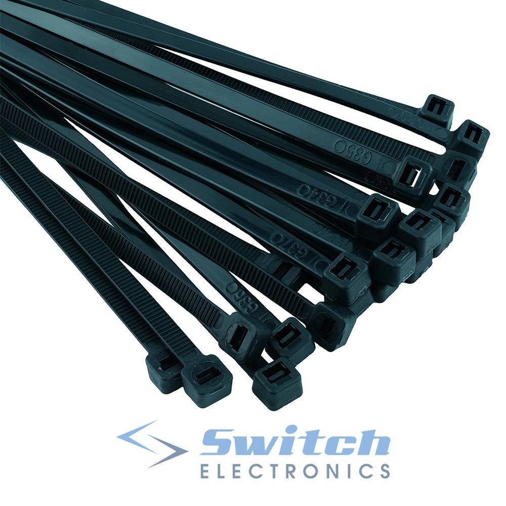 Black / White Natural Nylon Cable Ties Zip Ties Wraps - All Sizes