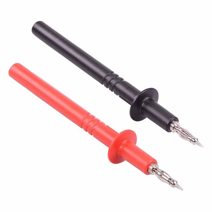 Pair Red + Black 4mm Test Probe Connector eBay