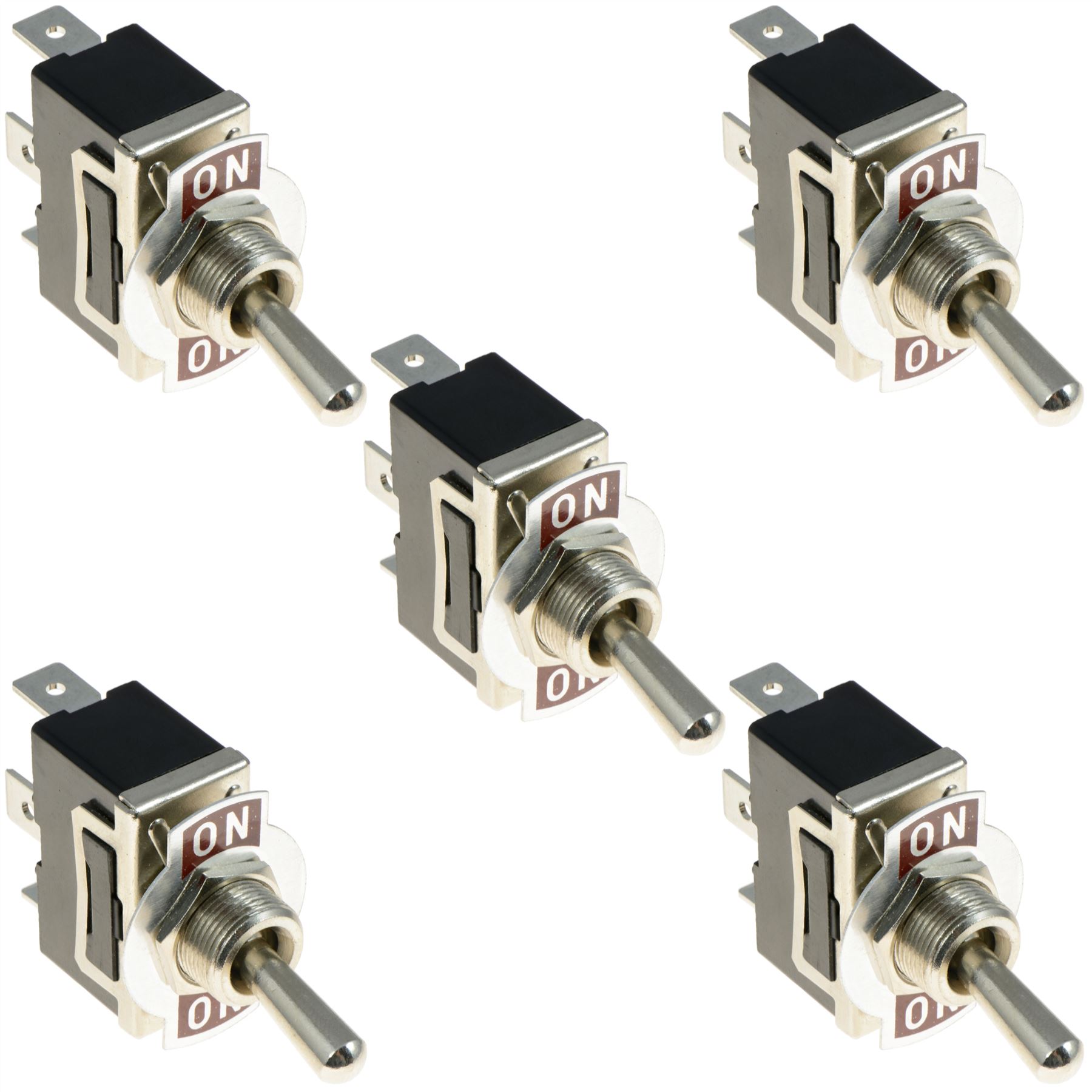 5 x On-On Standard Toggle Switch SPDT 15A 250VAC | eBay