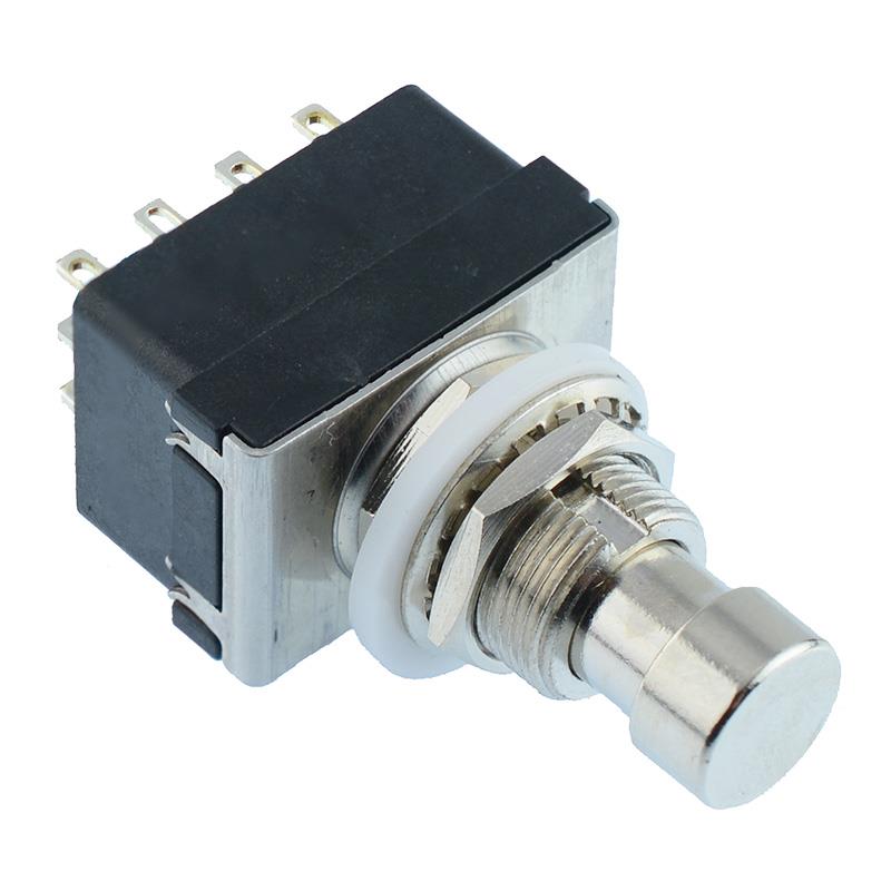 On DPDT Momentary On Guitar Effect Push Button Stomp Pedal Foot Switch YJ