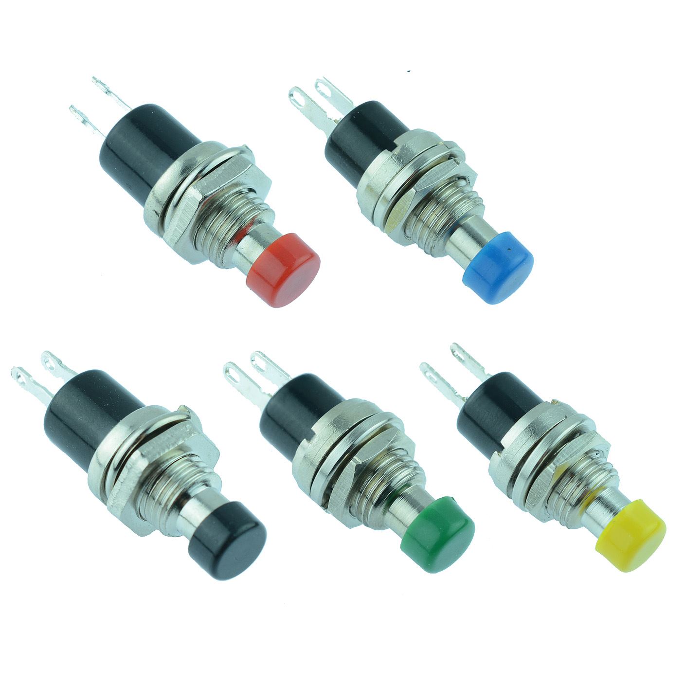 Off(On) Miniature Momentary Mini Metal Push Button Switch SPST eBay