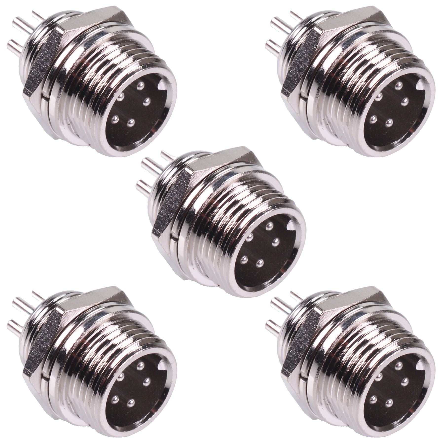 M12 Aviation Metal Circular Connector Plug Socket Male Female 2 3 4 5 Way - Picture 48 of 49