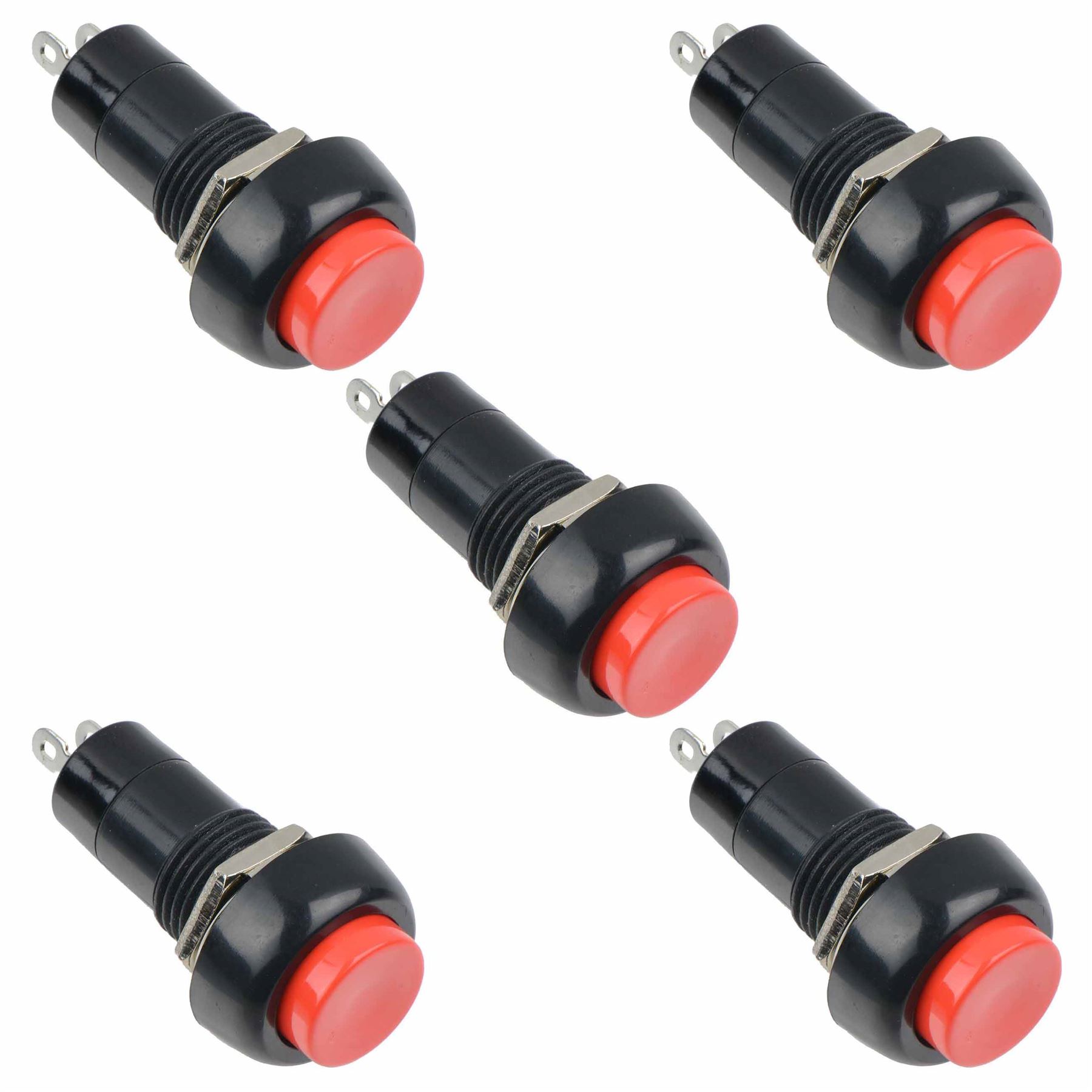 On-Off Momentary Latching Round Push Button Switch 12mm SPST - Picture 11 of 25