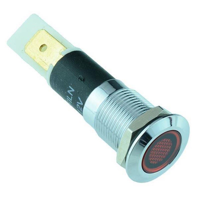 12mm Flat Head Metal LED Panel Indicator Light 12V - Picture 4 of 10