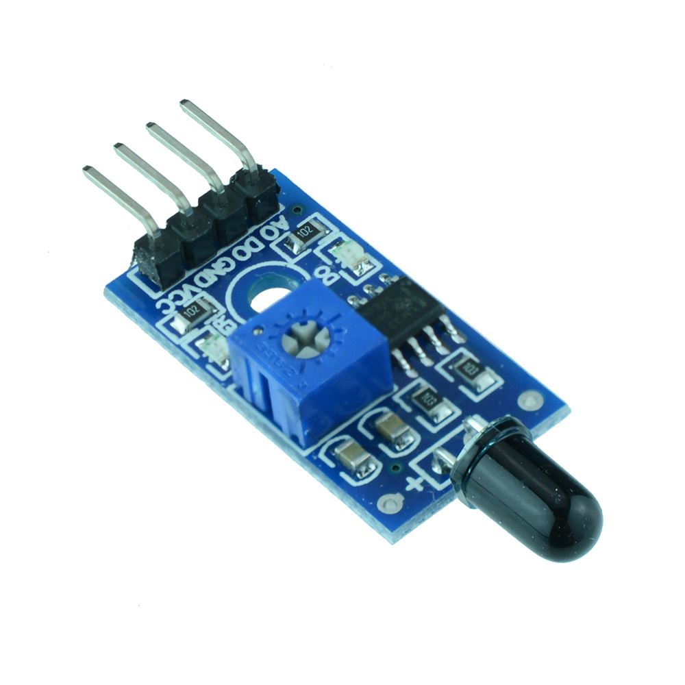 Sensore Fiamma con un piccolo PCB Arduino Compatibile
