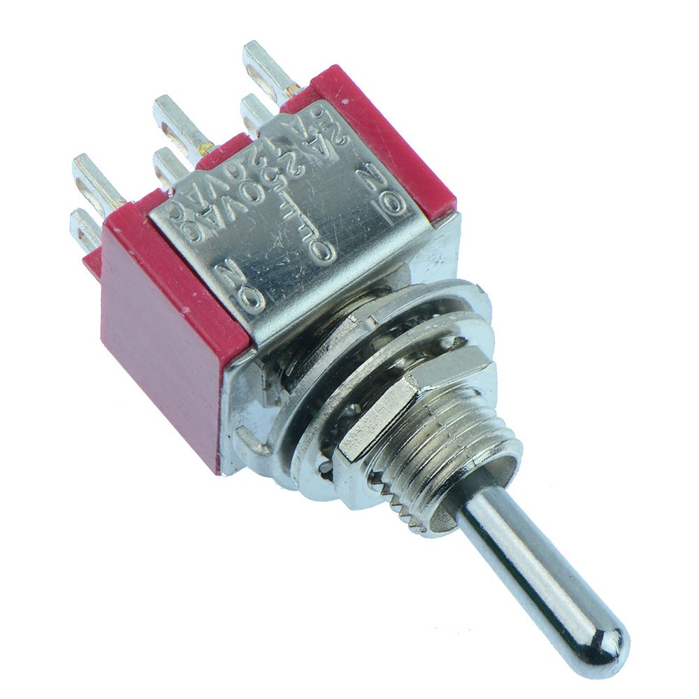 OnOffOn Mini Miniature Toggle Switch DPDT 3A eBay