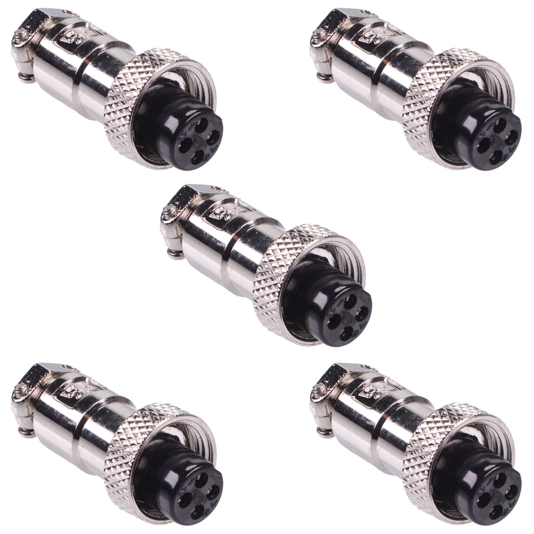 M12 Aviation Metal Circular Connector Plug Socket Male Female 2 3 4 5 Way - Picture 16 of 49