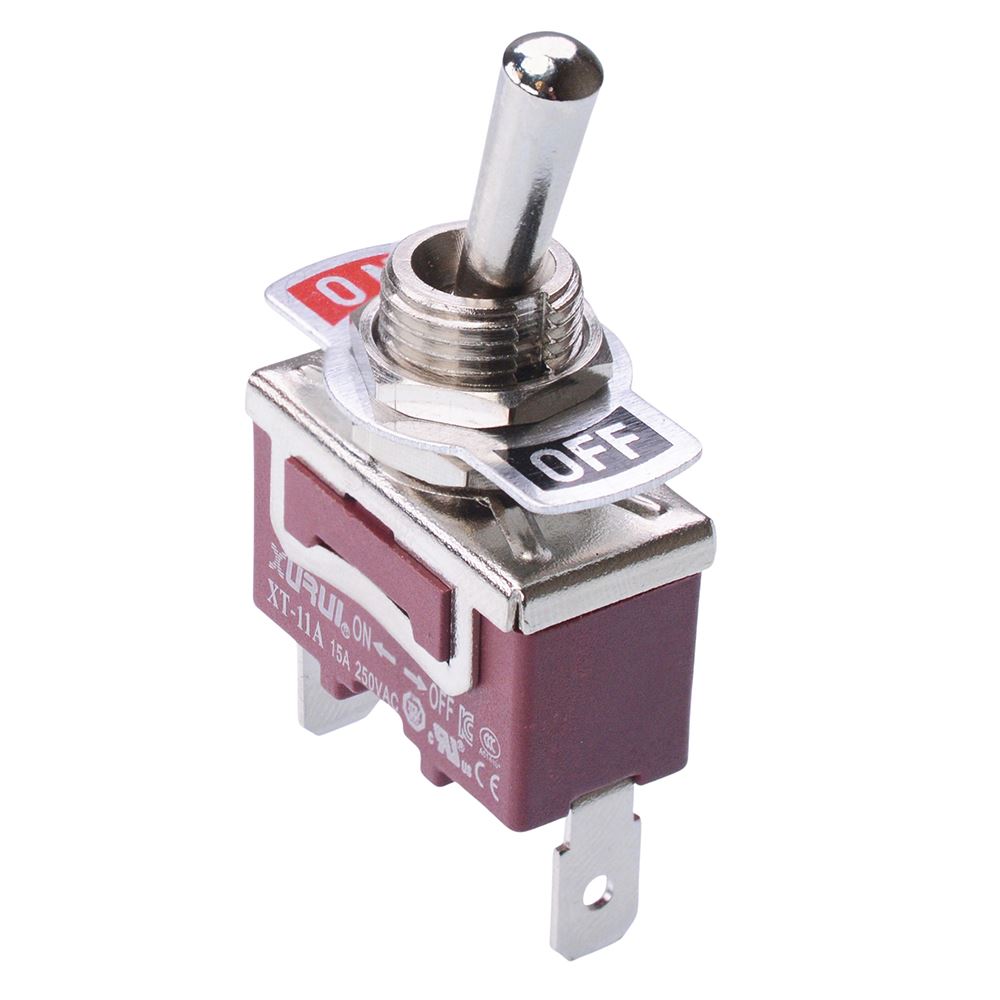 Standard 12mm Toggle Flick Switch 15A 250VAC - SPST SPDT DPST DPDT - Picture 18 of 50