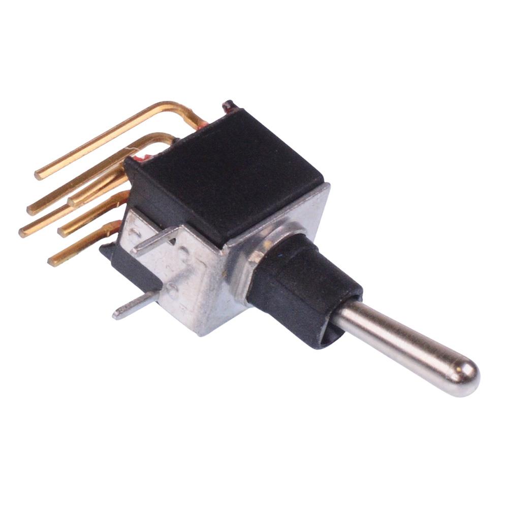TL46W005400 APEM On-On Subminiature Washable PCB Toggle Switch DPDT 0.4A