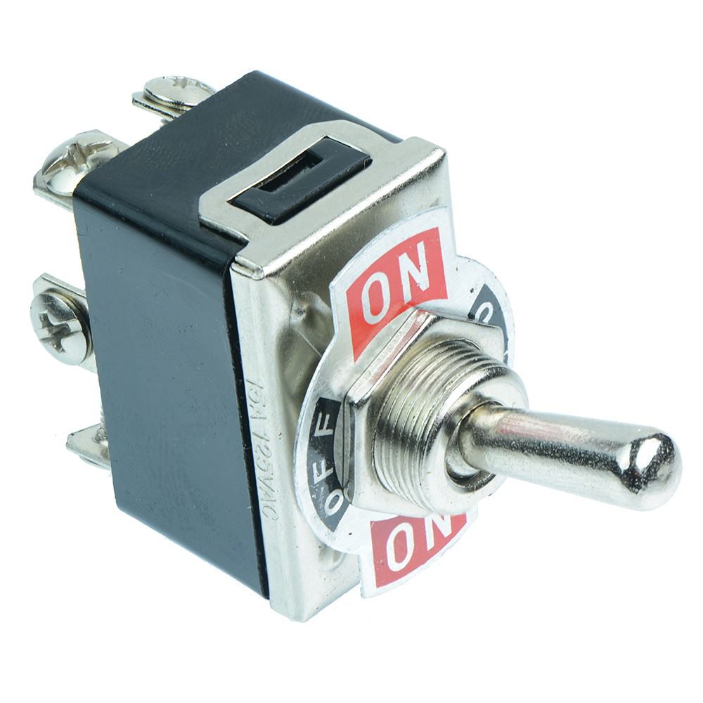 Standard 12mm Toggle Switch Screw Terminals 10A 250VAC - Double or Single Pole - Picture 28 of 30