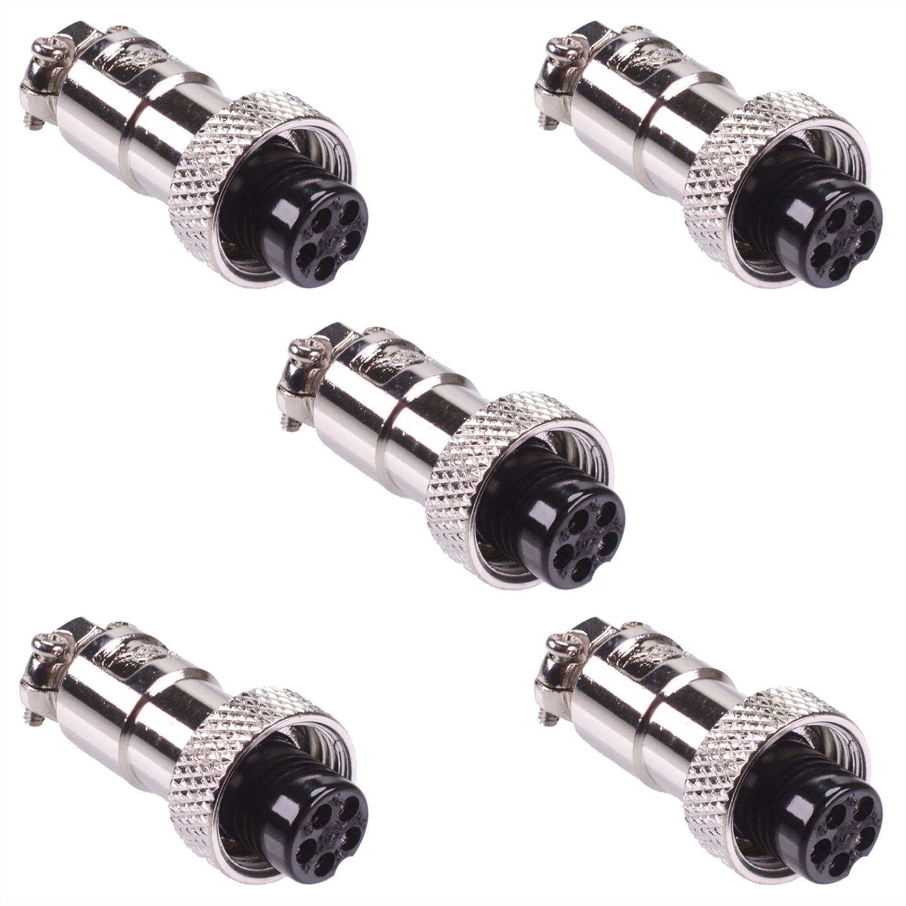 M12 Aviation Metal Circular Connector Plug Socket Male Female 2 3 4 5 Way - Picture 12 of 49