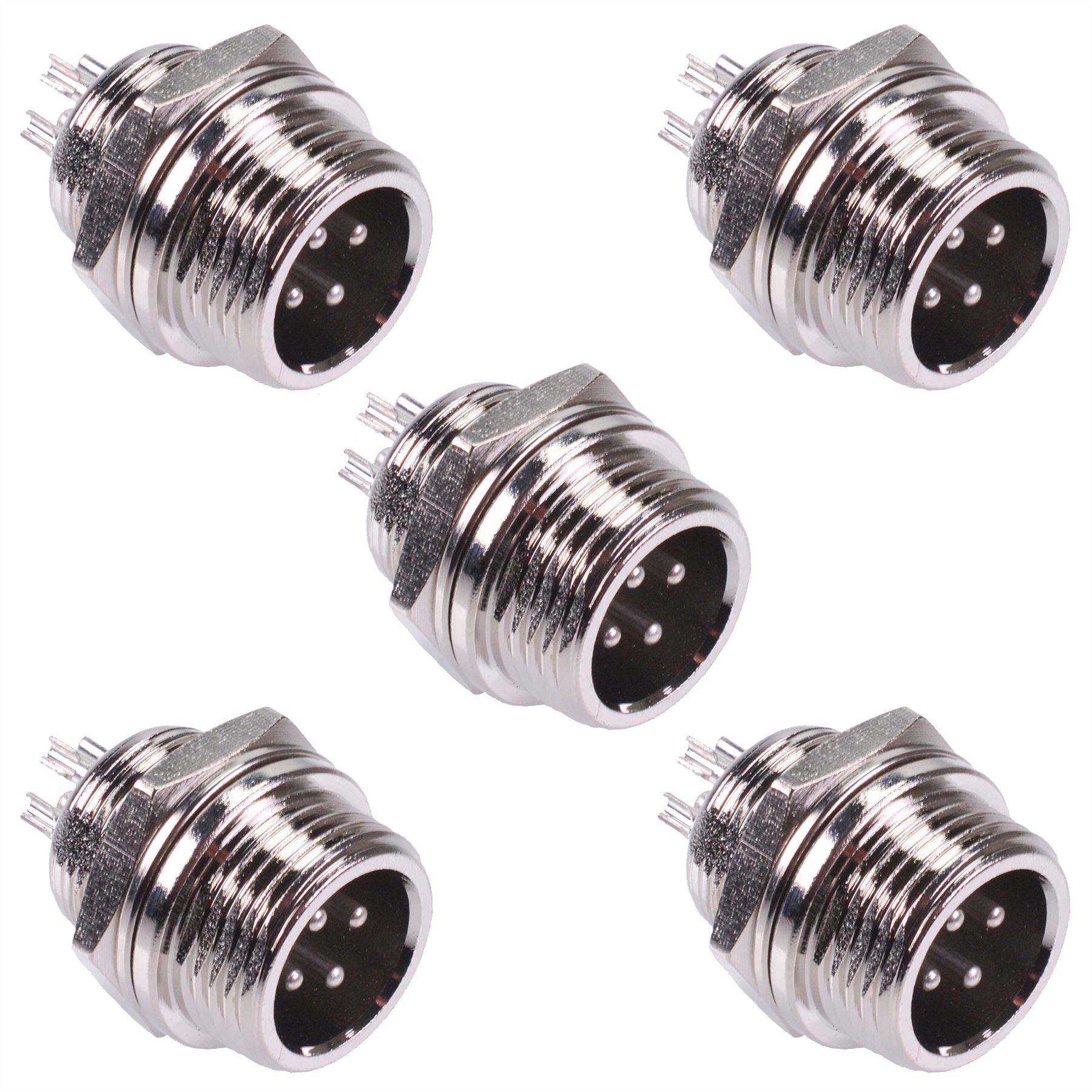 M12 Aviation Metal Circular Connector Plug Socket Male Female 2 3 4 5 Way - Picture 44 of 49