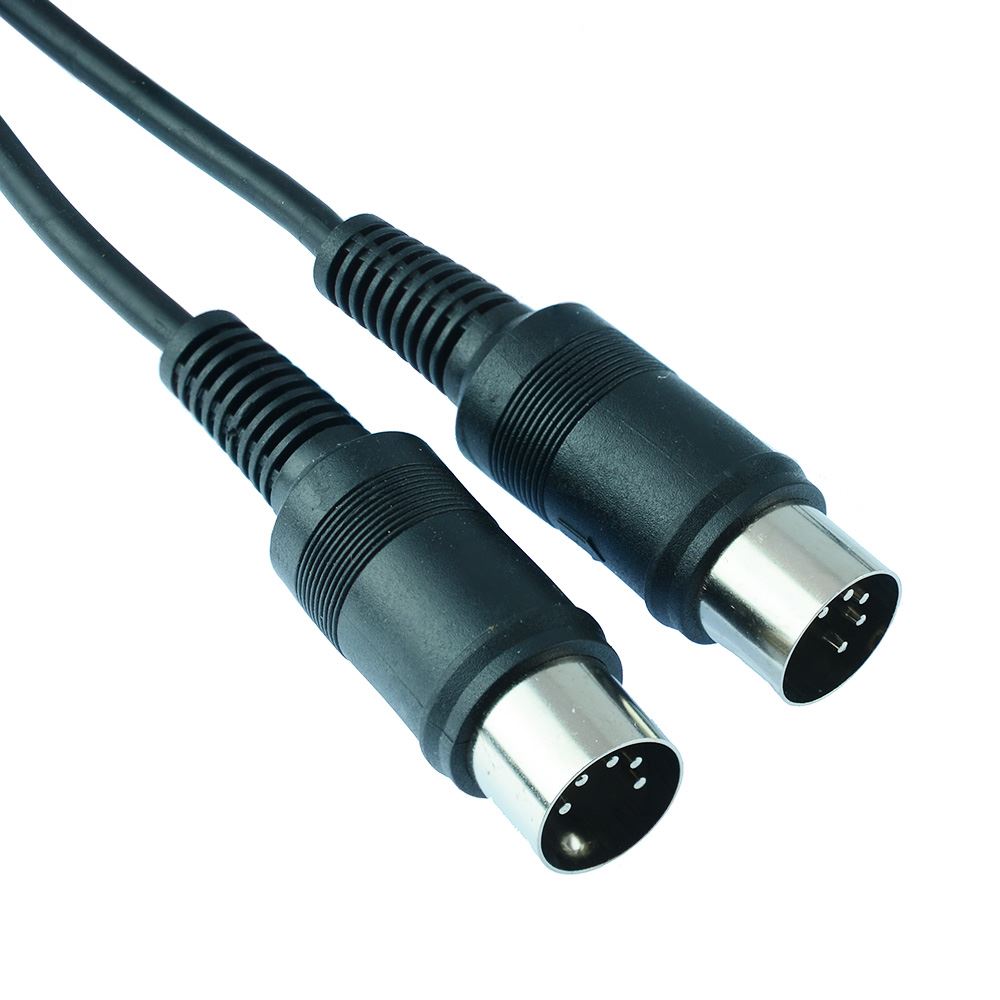 3m 5 Pole Midi DIN Male to Male Plug Cable Audio Lead