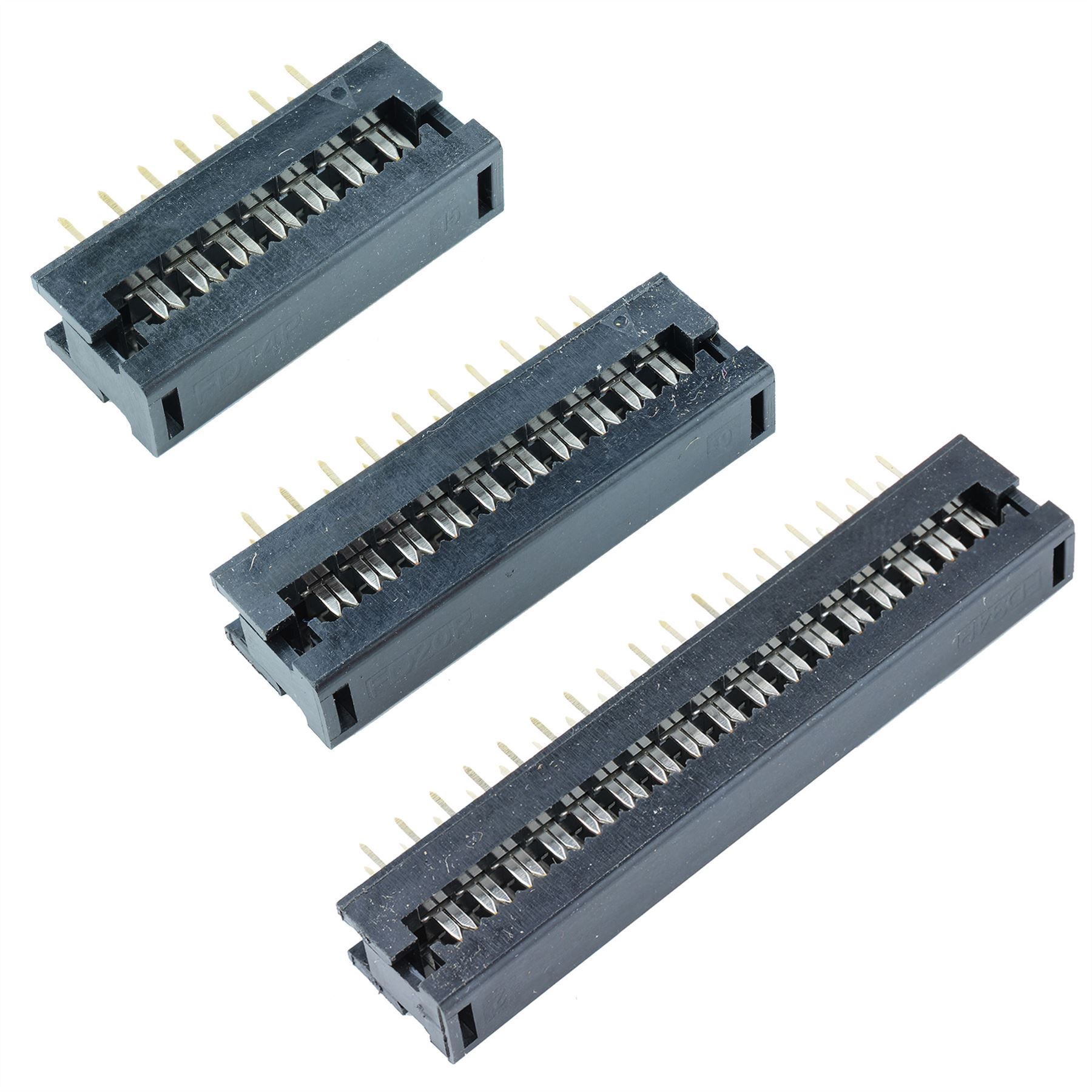 Flat Ribbon Cable Idc Socket Plug Connector 2 54mm Pitch Ebay