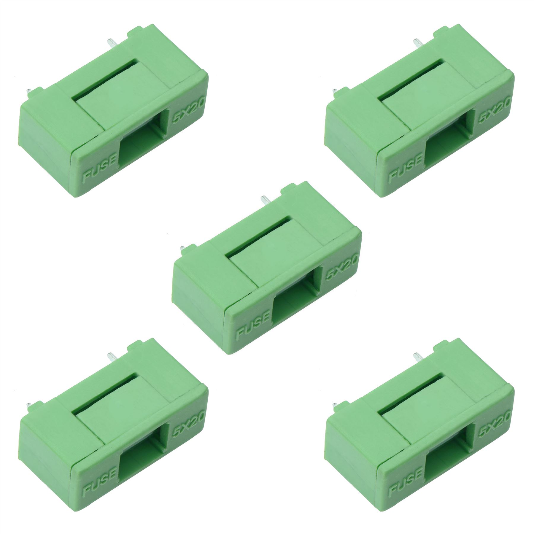 5.2x20mm PCB Fuse Holder W//Cover 6.3A 250VAC