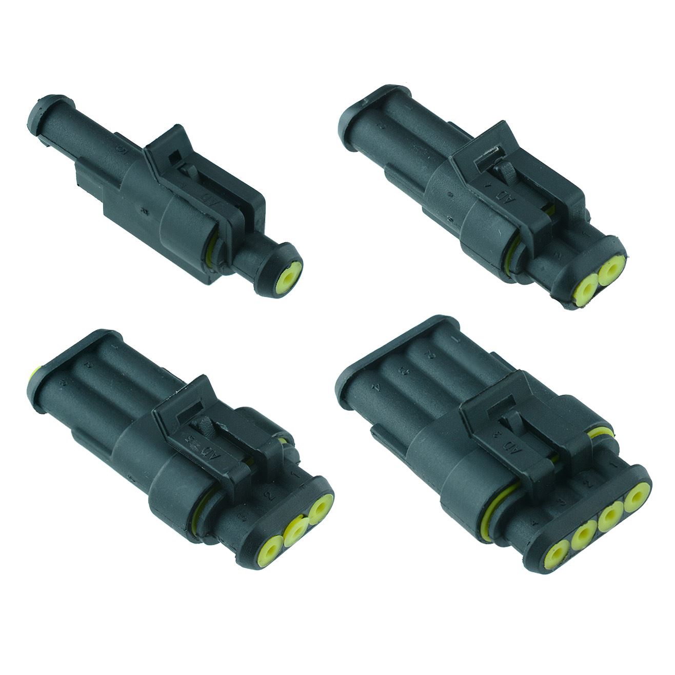 1, 2, 3, 4 Way Superseal Waterproof Electrical Connectors IP67 PAIR eBay
