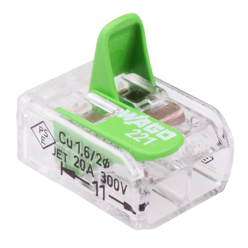 Bloque de terminales conector palanca verde WAGO 2 3 o 5 vías serie 221-420 4 mm² 32A - Imagen 5 de 31